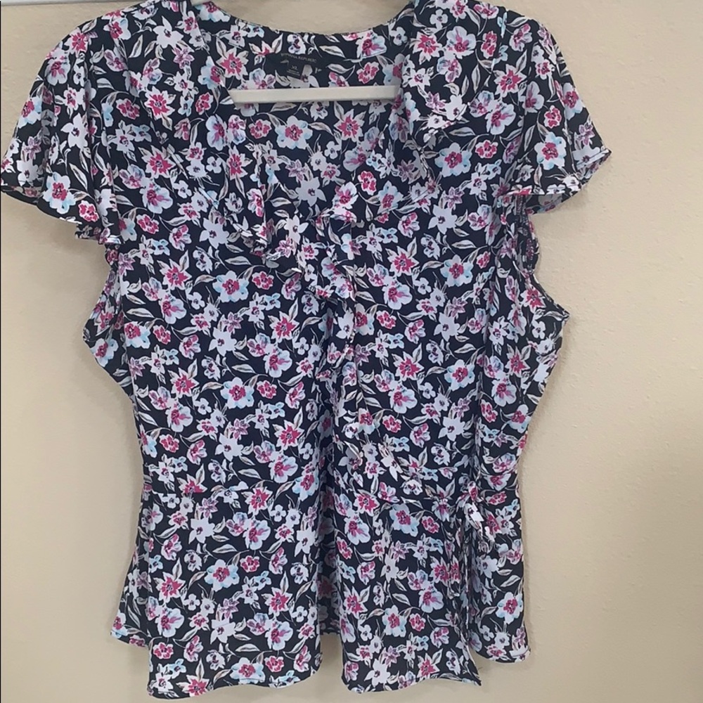 Banana Republic floral blouse